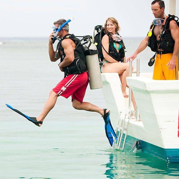 Small private charter dive boat